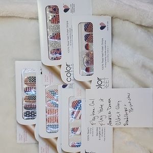 Color Street retired flag nail bundle Memorial day